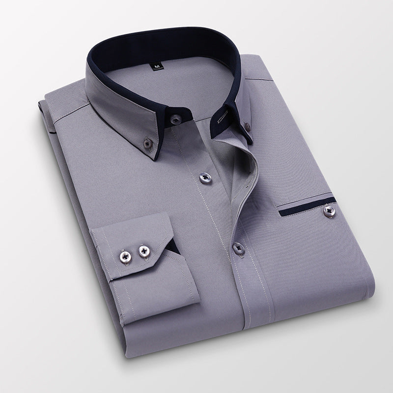 TRAVIS | CAMICIA CLASSICA A MANICHE LUNGHE